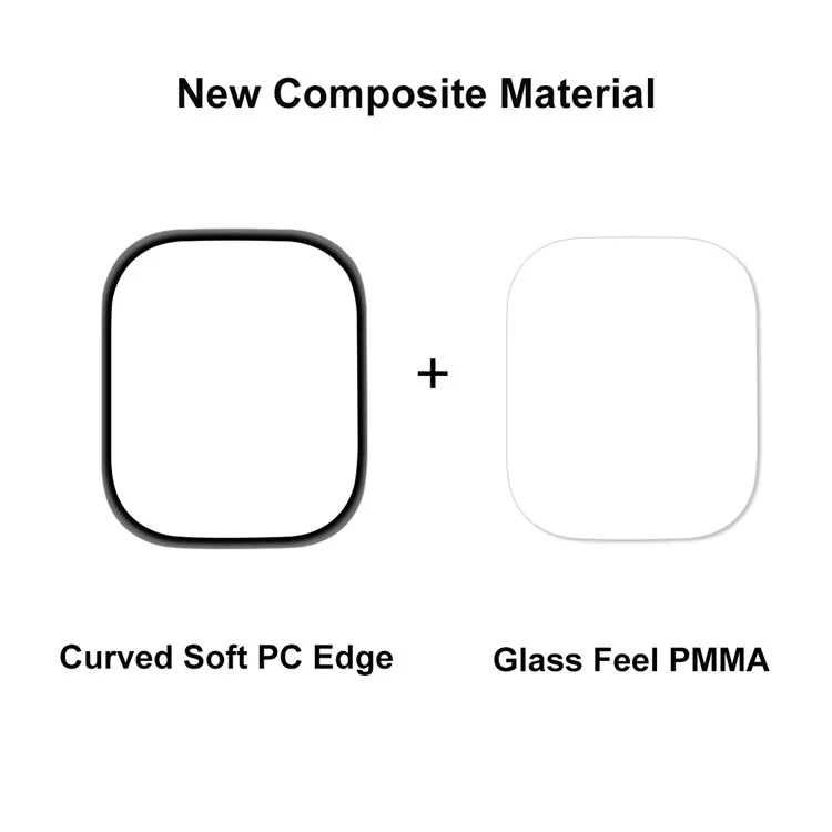 Enkay Hat-prince 5pcs / Establezca un Protector de Pantalla Para Apple Watch Ultra 49 Mm, Anti-scratch HD Transparente 3D Curved PC Edge + PMMA Full Cover Película