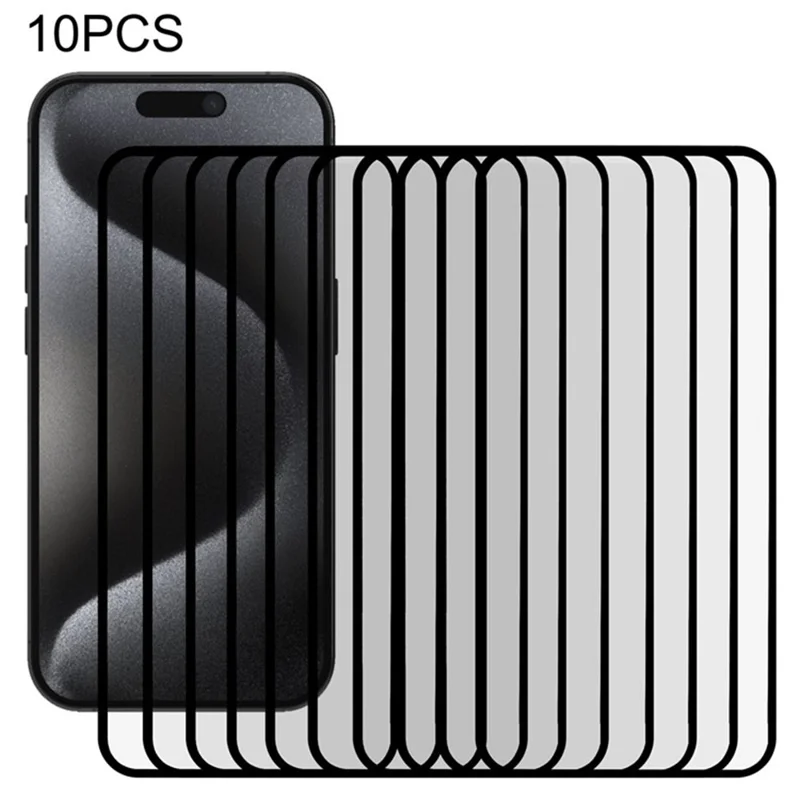 10pcs Para Iphone 16 Plus Pet Screen Protector Black Edge Crystal Screen Película