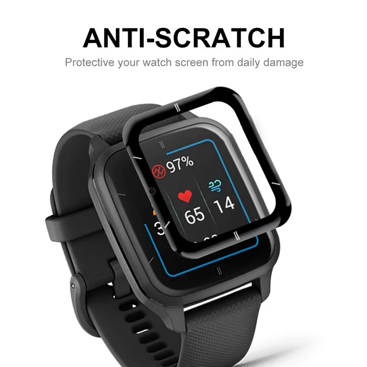 ENKAY HAT PRINCE Für Garmin Venu Sq 2 2er-Set PMMA-Bildschirmschutz 3D gekrümmter weicher PC-Rand Vollständige Abdeckung Ultra-Klar-Folie - Sport Edition