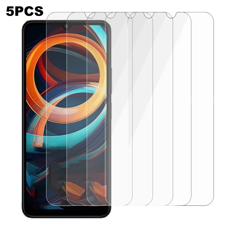 5Pcs For Xiaomi Redmi A3 Pro 4G Screen Protector 0.3mm 2.5D Tempered Glass Clear Film