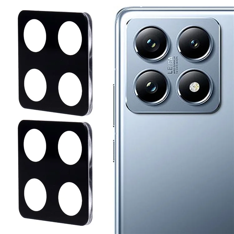 2Pcs For Xiaomi 14T Camera Lens Protector Silk Printing Lens Film 3D Arc Edge