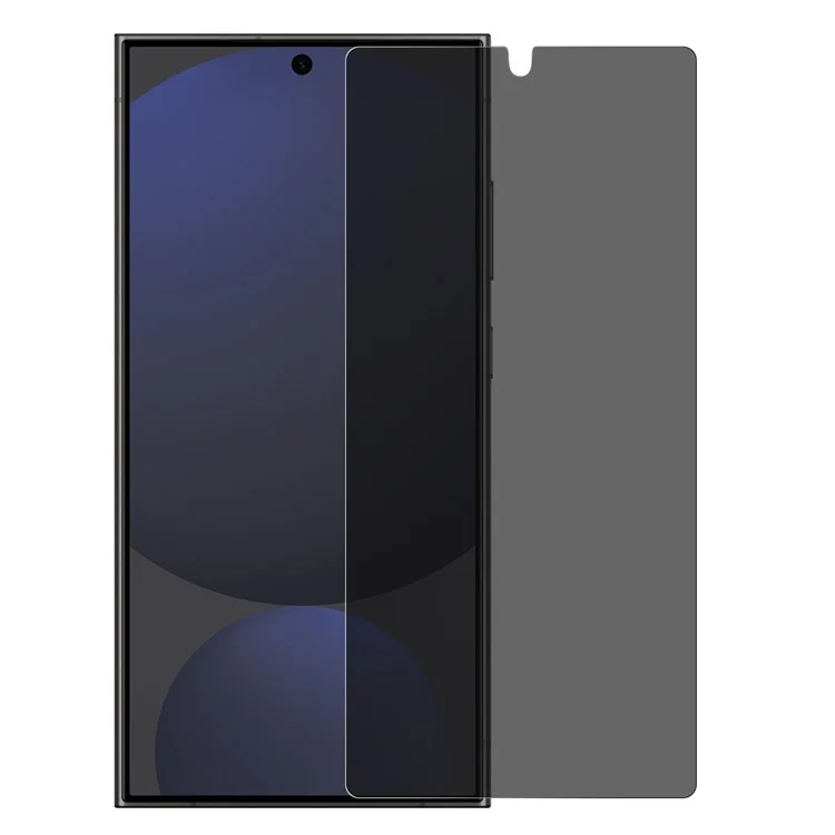 NORTHJO A++ Pour Samsung Galaxy S25 Ultra Protecteur d'écran en verre trempé anti-espion 2.5D 0.15mm Prise en charge du déverrouillage par empreinte digitale