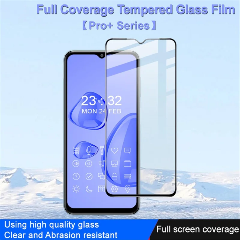 Protecteur d'écran IMAK Pro+ Series pour Samsung Galaxy F13 4G, film en verre trempé HD Full Glue Full Covering
