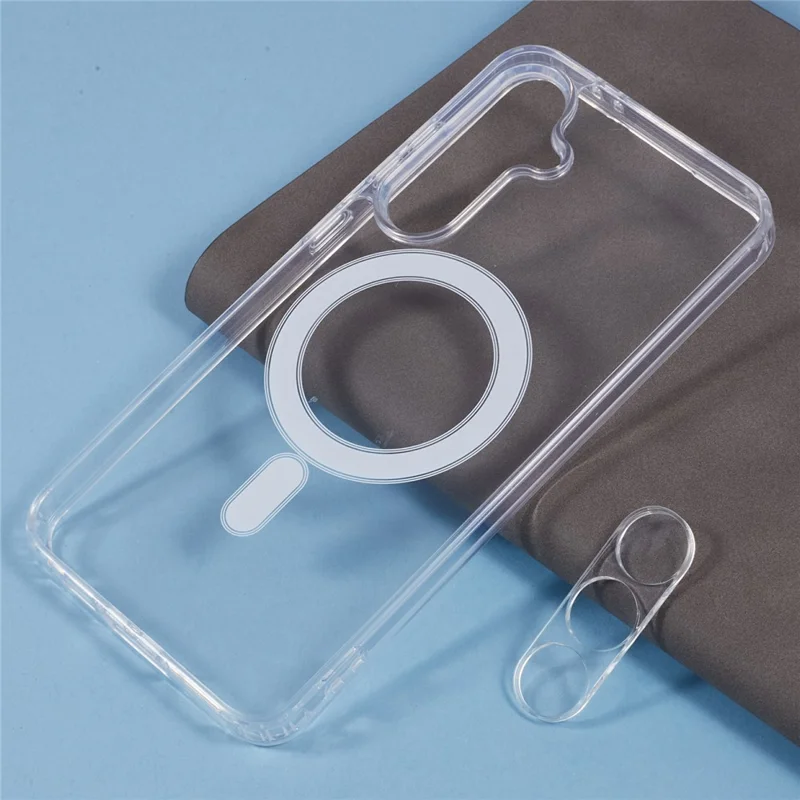 For Samsung Galaxy S25+ Case TPU+Acrylic Phone Cover with Clear Lens Film