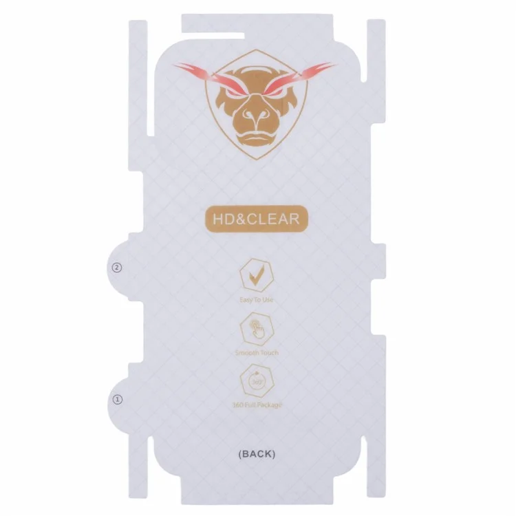 For iPhone 15 Pro Back Screen Protector Soft TPU Ultra Clear Cell Phone Back Cover Film