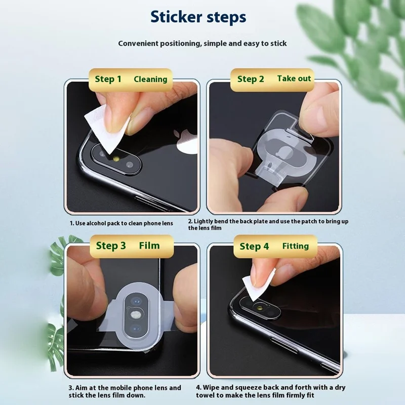 Bulk Purchasing For iPhone 12 Pro 1 Set Camera Lens Protector High Definition Fiberglass Lens Film