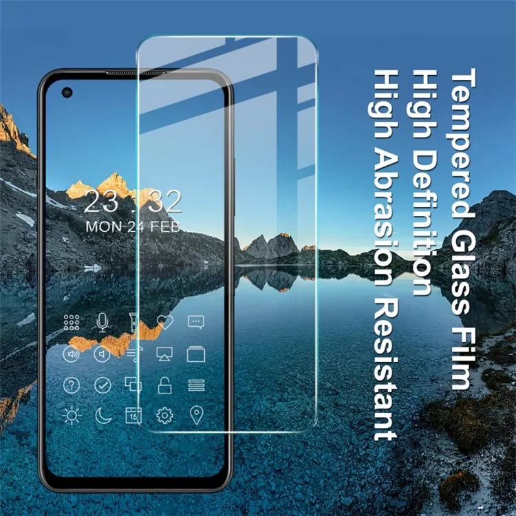 IMAK H Series pour Asus Zenfone 9 5G Protecteur d'écran en verre trempé anti-explosion Haute définition Film adhésif total