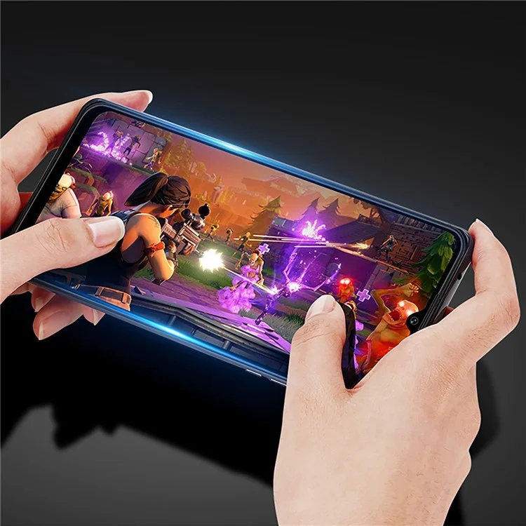 DUX DUCIS For Xiaomi Poco C40 4G 0.33mm Medium Alumina Tempered Glass Screen Protector Anti-explosion Full Glue Full Cover Film (9D)