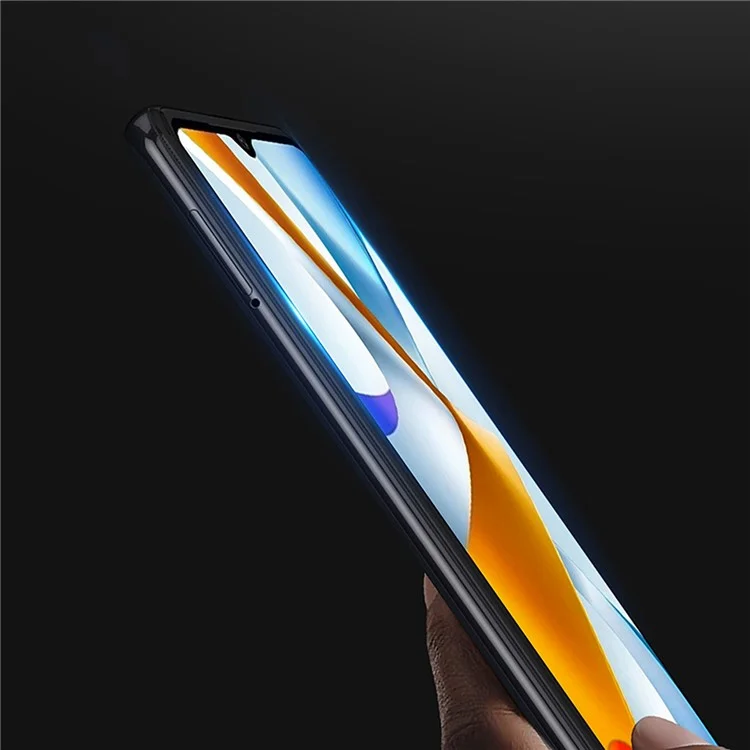 DUX DUCIS For Xiaomi Poco C40 4G 0.33mm Medium Alumina Tempered Glass Screen Protector Anti-explosion Full Glue Full Cover Film (9D)