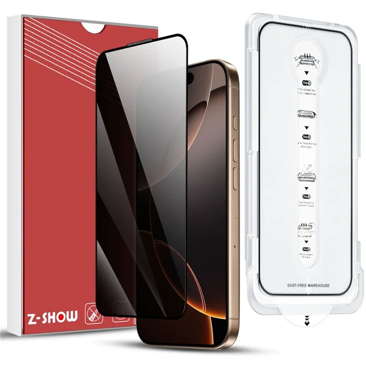For iPhone 16 Plus Anti-Spy Screen Protector Tempered Glass Film with Dust-Proof Net

Für iPhone 16 Plus Anti-Spion-Bildschirmschutz Gehärtetes Glas-Film mit Staubschutz-Netz