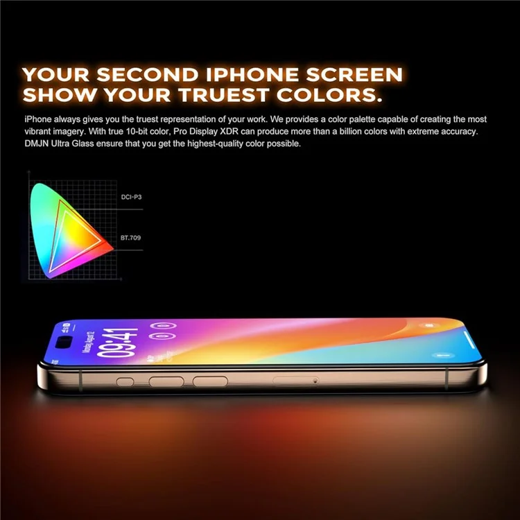 For iPhone 14 Pro Max Anti-Spy Screen Protector Temered Glass Film with Dust-Proof Net