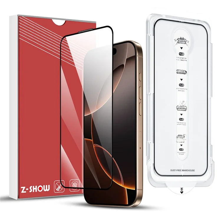 For iPhone 14 Tempered Glass Ultra Clear Screen Protector with Dust-Proof Net