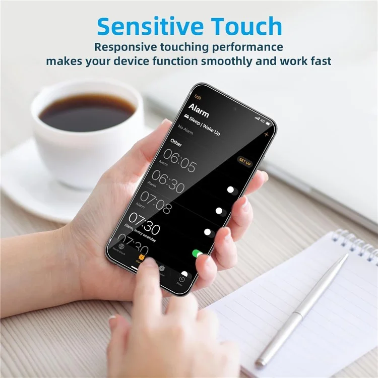 2Pcs For Samsung Galaxy S24 FE Screen Protector 2.5D Arc Edge High Clarity Tempered Glass Film with Camera Lens Film