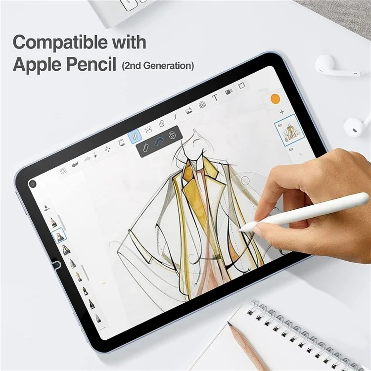 2Pcs For iPad mini (2024) Tempered Glass Film 2.5D Arc Edge Clear Screen Protector