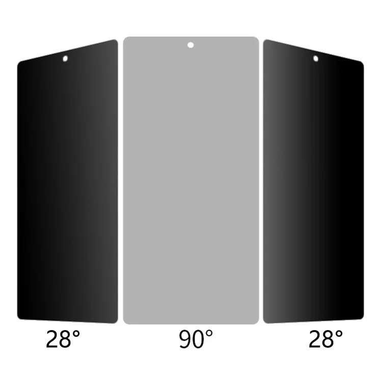 RURIHAI For Samsung Galaxy S25 Ultra Anti-Spy AGC Glass Screen Protector (Phone Case Version) (Fingerprint Unlock)