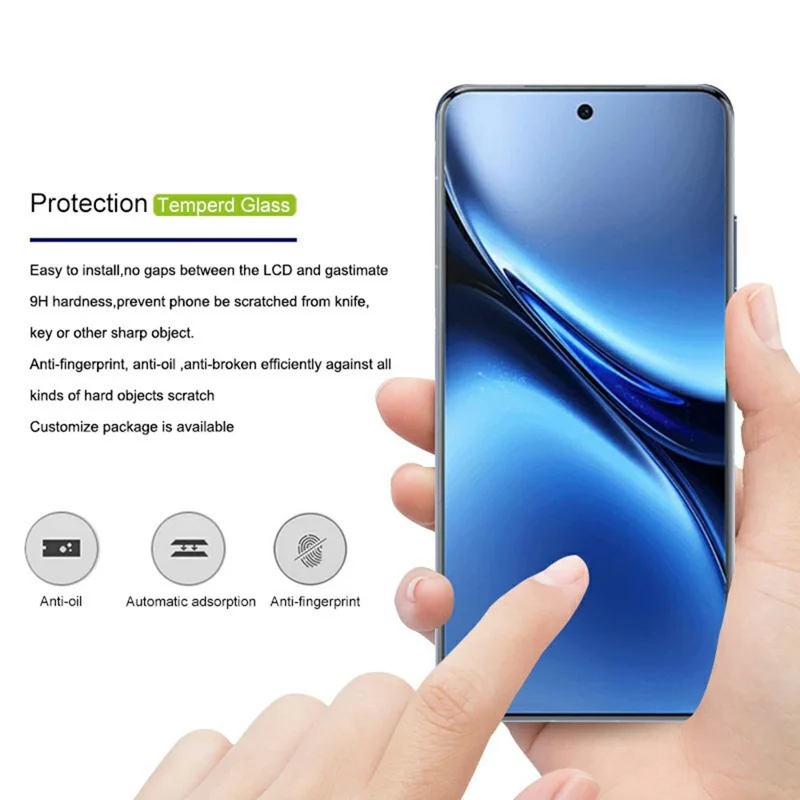 MOCOLO For vivo X200 Pro 5G Screen Protector 3D Curved Tempered Glass Film