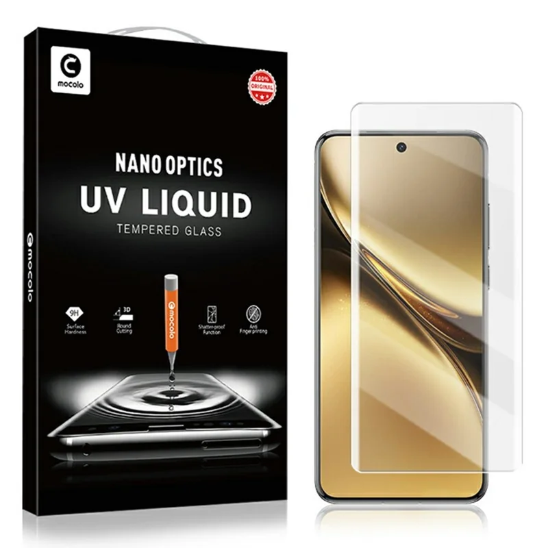 MOCOLO For vivo X200 5G Screen Protector Tempered Glass UV Liquid Film 3D Curved Full Coverage