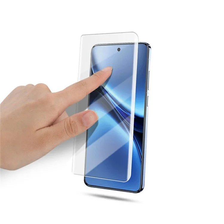 MOCOLO Protezione dello schermo in vetro temperato con pellicola liquida UV 3D curva a copertura completa per vivo X200 Pro 5G