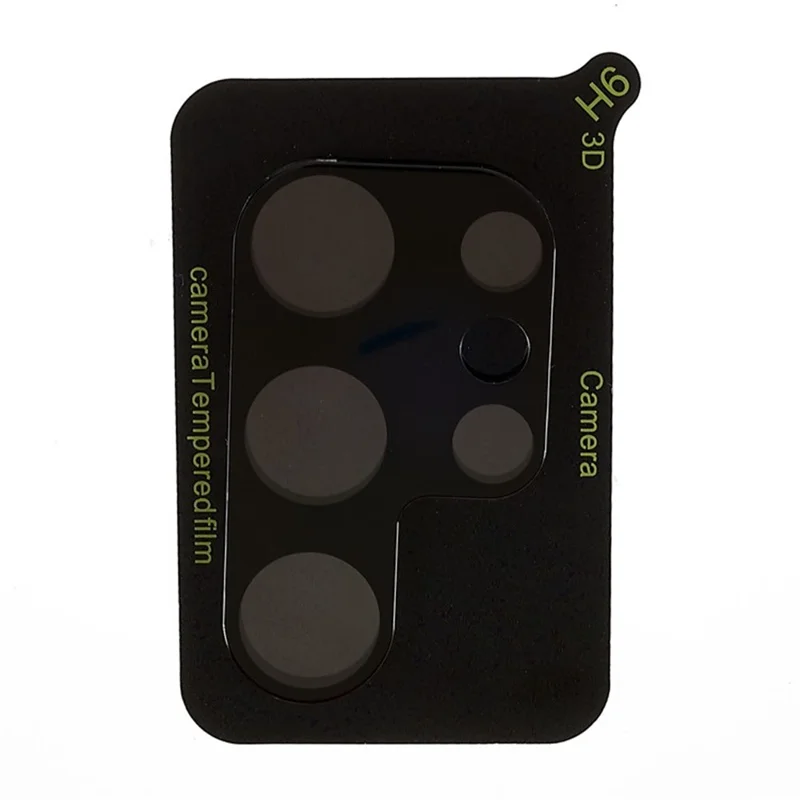 For Samsung Galaxy S25 Ultra Silk Printing Camera Lens Film Tempered Glass Lens Protector with Bottom Plate