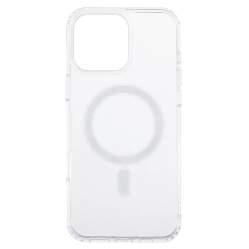For iPhone 16 Pro Max Case Compatible with MagSafe TPU+Acrylic Clear Phone Cover with Camera Lens Film