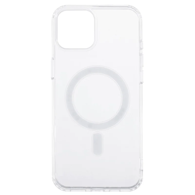 For iPhone 15 Case Compatible with MagSafe TPU+Acrylic Clear Phone Cover with Camera Lens Film