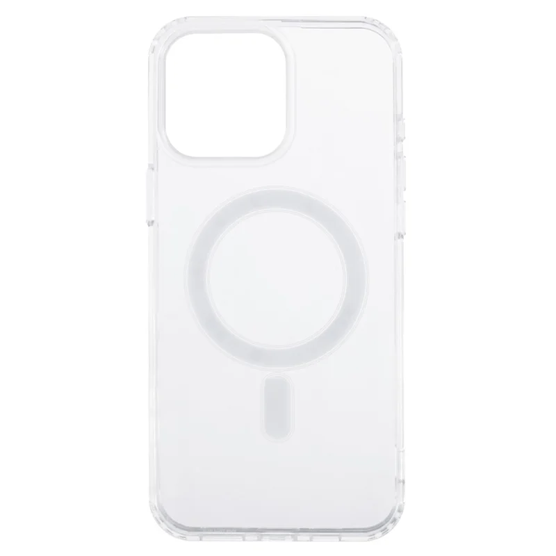 For iPhone 15 Pro Max Case Compatible with MagSafe TPU+Acrylic Clear Phone Cover with Camera Lens Film