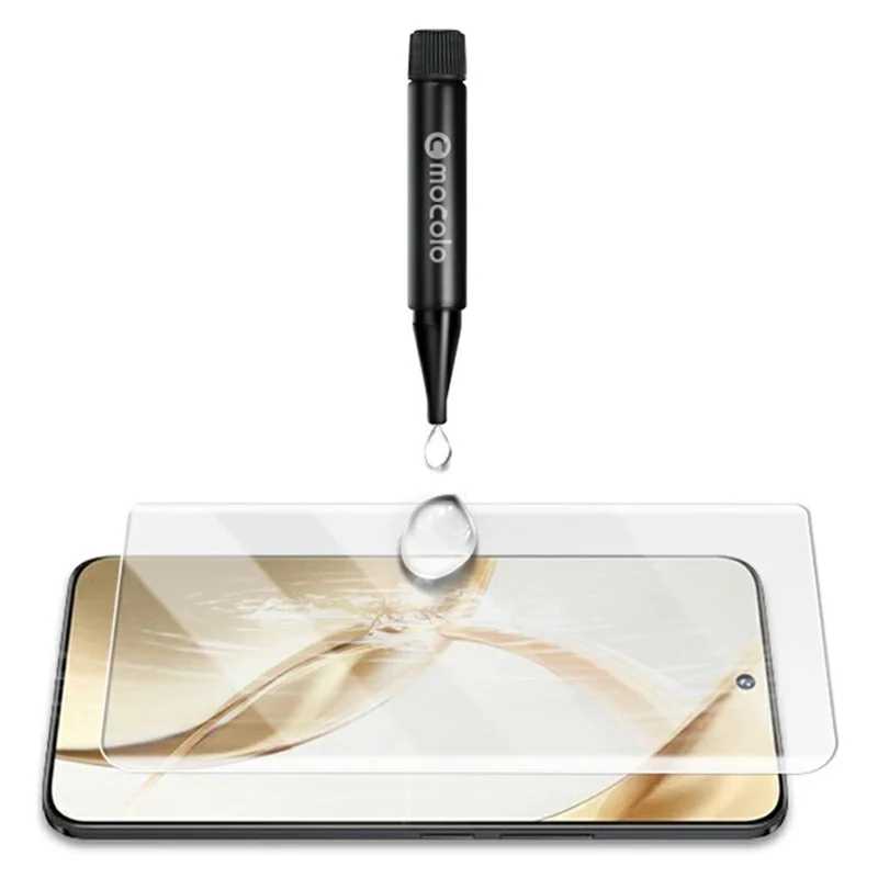 MOCOLO Pour Honor 200 5G Protecteur d'écran en verre trempé Film liquide UV 3D Curved Full Coverage