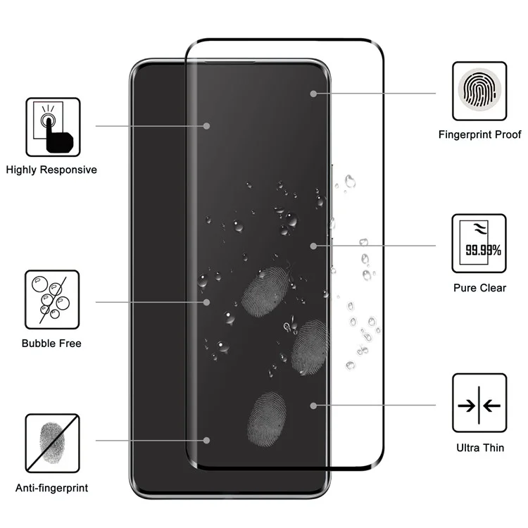 For Xiaomi Redmi Note 14 Pro 5G / Poco X7 5G Full Screen Protector Side Glue 3D Curved Tempered Glass Film
