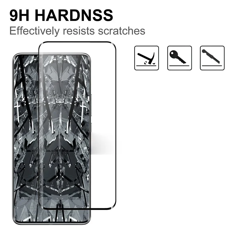 For Xiaomi Redmi Note 14 Pro 5G / Poco X7 5G Full Screen Protector Side Glue 3D Curved Tempered Glass Film