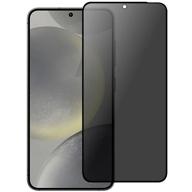 Til Samsung Galaxy S25+ Hærdet glasfilm 2.5D buede kanter Anti-spion (Fingeraftryksgenkendelse)