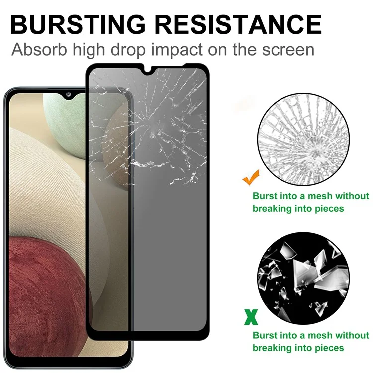 For Samsung Galaxy A15 5G  /  4G Tempered Glass Screen Protector 2.5D Arc Edge Anti-Spy Film