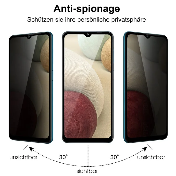For Samsung Galaxy A15 5G  /  4G Tempered Glass Screen Protector 2.5D Arc Edge Anti-Spy Film
