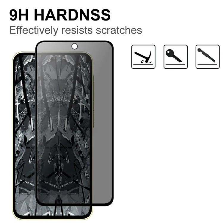 Tempered Glass Screen Protector For Samsung Galaxy A52s 5G  /  A52 5G  /  4G 2.5D Arc Edge Anti-Spy Film