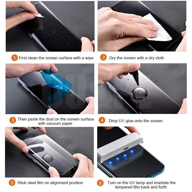 AMORUS For Honor 200 Pro 5G Screen Protector UV Liquid Tempered Glass Film
