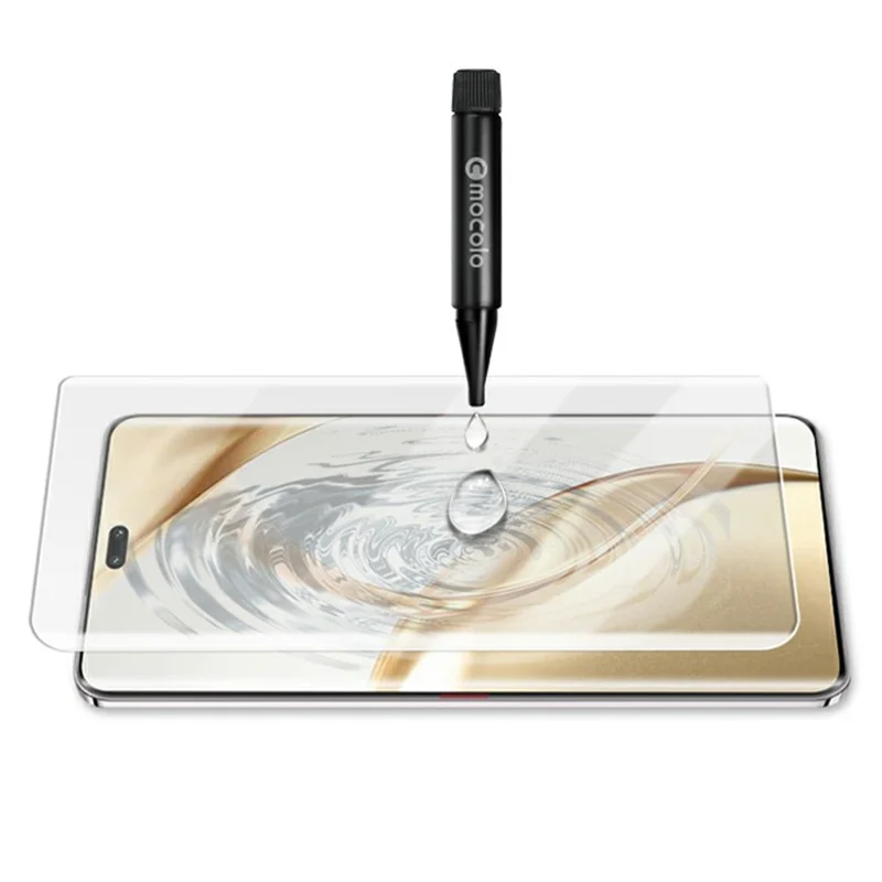 MOCOLO Protezione dello schermo in vetro temperato per Honor 200 Pro 5G con pellicola liquida UV 3D curva a copertura totale