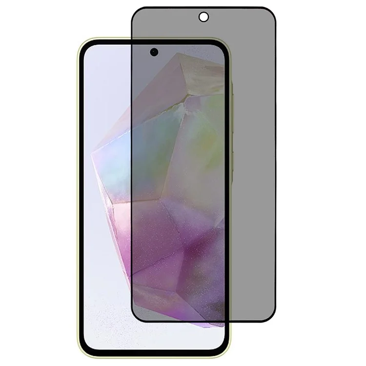 Para Samsung Galaxy A36 5G Anti-Peep Full Covering Screen Protector Silk Printing Tempered Glass Film