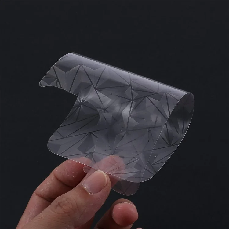For iPhone 16 Pro Back Screen Protector Soft PET Film Diamonds Pattern 