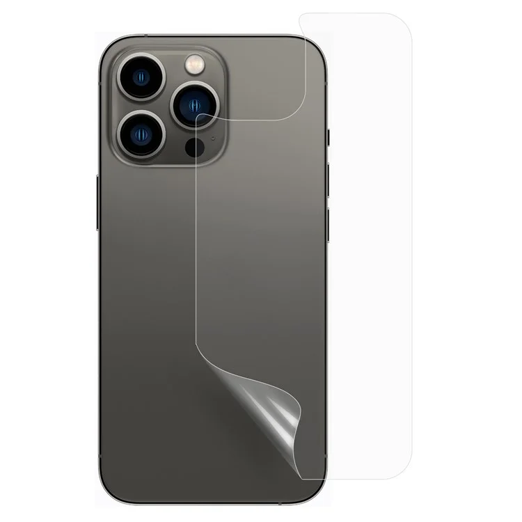 Pour iPhone 14 Pro Max HD Transparent Anti-dust PET Cell Phone Back Film Anti-scratch Protector