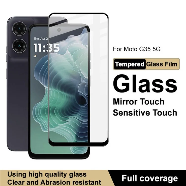 IMAK Pro+ Series For Motorola Moto G35 5G Tempered Glass Full Screen Protector Sensitive Touch Film