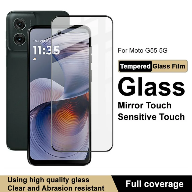 IMAK Pro+ Series For Motorola Moto G55 5G Tempered Glass Full Screen Protector Sensitive Touch Film