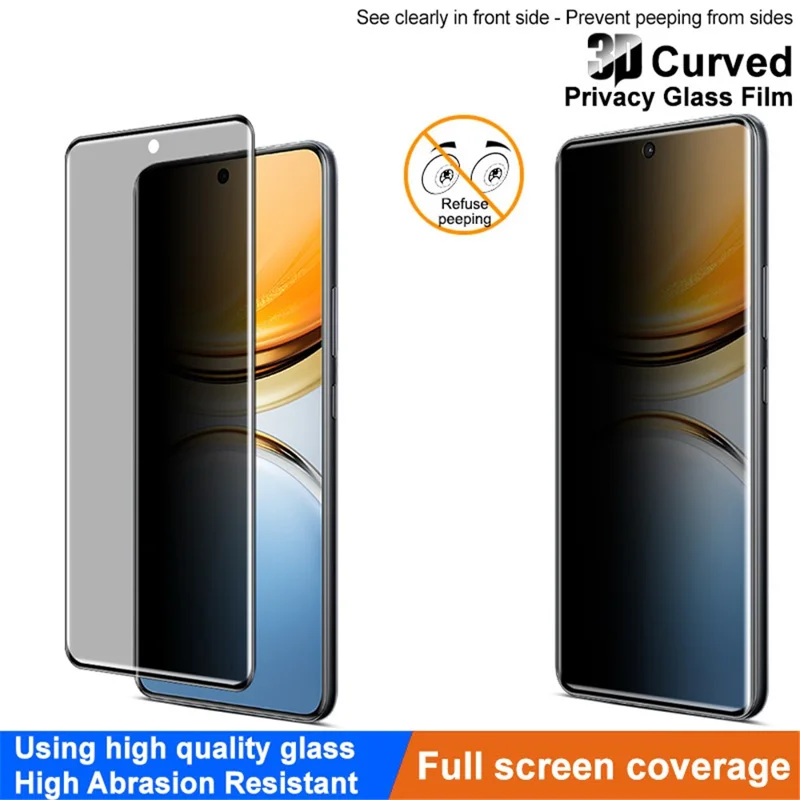 IMAK Per vivo Y300 Pro 5G Anti-Spy Pellicola protettiva per schermo Full Cover in vetro temperato