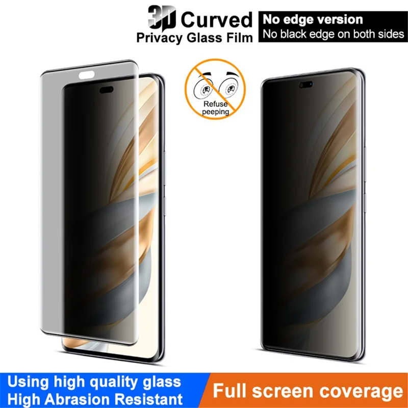 IMAK Pour Honor X60 Pro 5G Protecteur d'écran en verre trempé anti-espionnage (version sans bord)