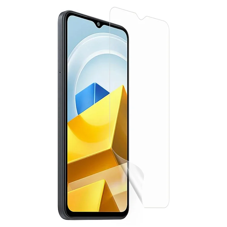 Per Xiaomi Poco M5 4G Soft PET Screen Protector Anti-scratch High Transparency Sensitive Touch Screen Film