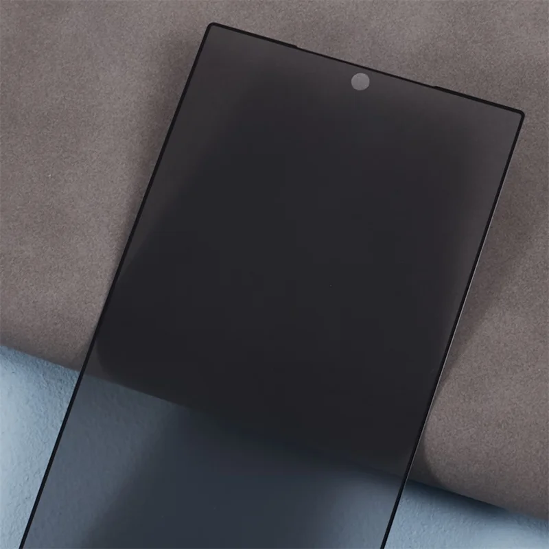 Protector de pantalla anti-espía de impresión de seda 2.5D para Samsung Galaxy S25 Ultra (desbloqueo de huellas dactilares)