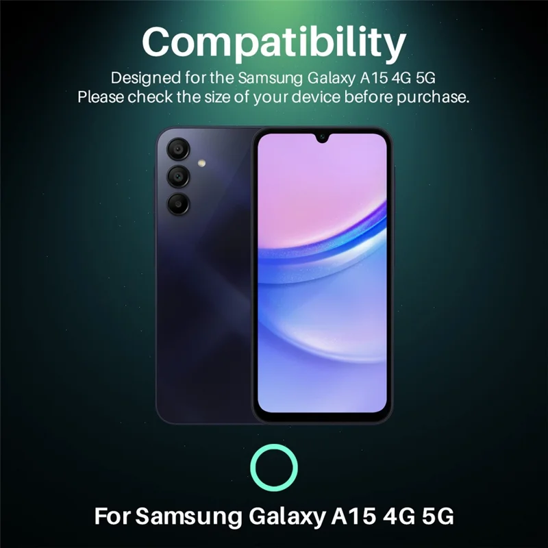 NORTHJO For Samsung Galaxy A15 5G  /  4G Camera Lens Protector Tempered Glass HD Clear 3D Full Coverage