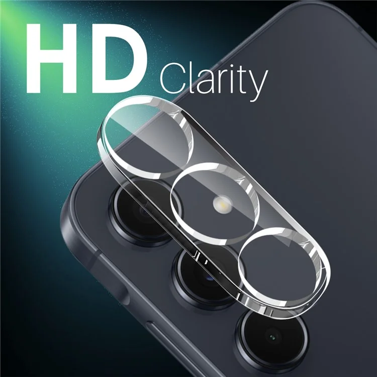 Protezione obiettivo fotocamera in vetro temperato HD trasparente 3D a copertura totale per Samsung Galaxy A55 5G di NORTHJO