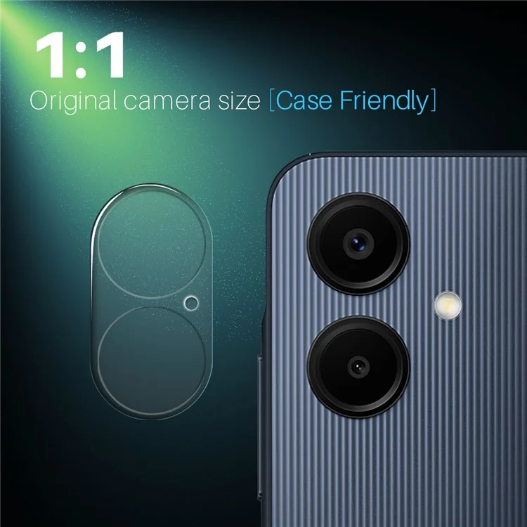 NORTHJO Protector de lente de cámara de cristal templado HD transparente de cobertura total 3D para Samsung Galaxy A06