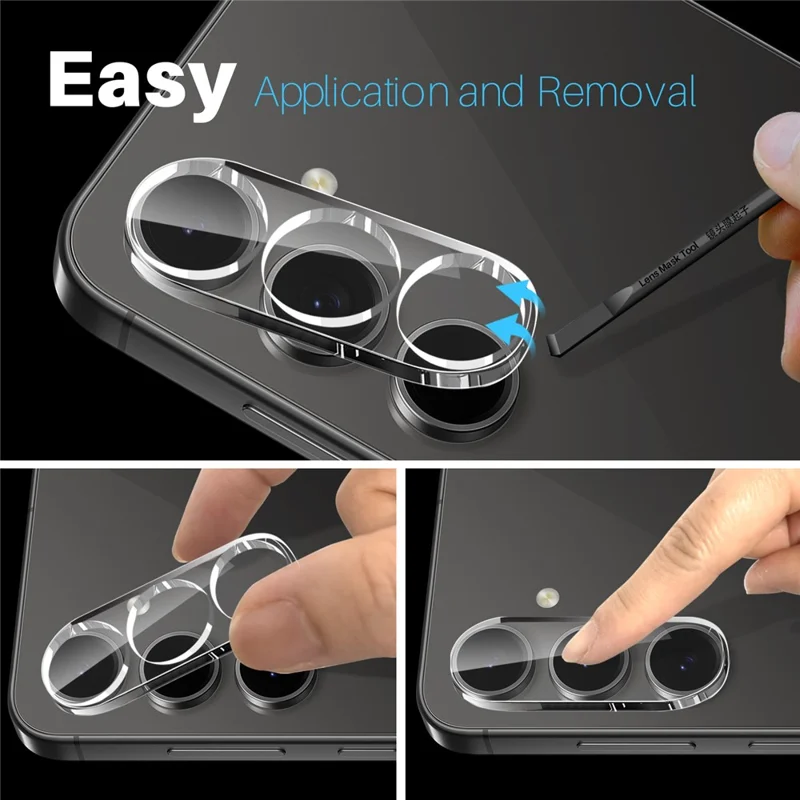 NORTHJO Voor Samsung Galaxy S25+ Camera Lensbeschermer Gehard Glas HD Heldere 3D Volledige Bescherming