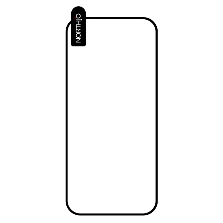 NORTHJO A++ Protezione dello schermo per Google Pixel 9 / 9 Pro, supporta lo sblocco con impronta digitale, stampa in seta, pellicola in vetro di alluminio e silicio di alta qualità, colore nero.