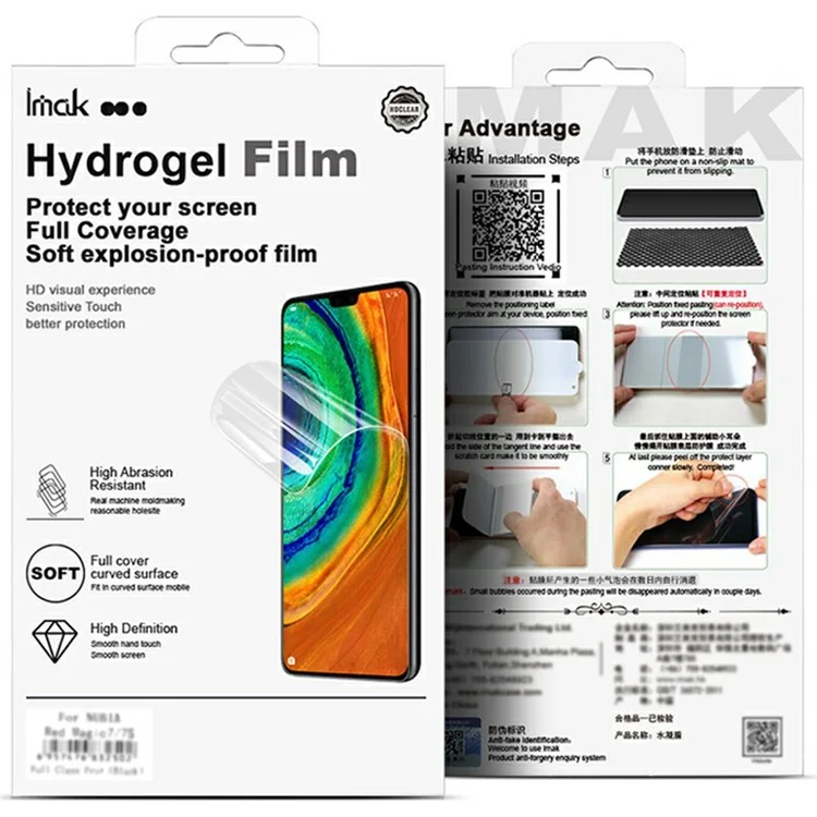 IMAK Hydrogel Film 4th Gen for Honor Magic7 Lite 5G / X9c 5G / X60 Pro 5G Full Screen Protector Ultra Clear Soft TPU Film
